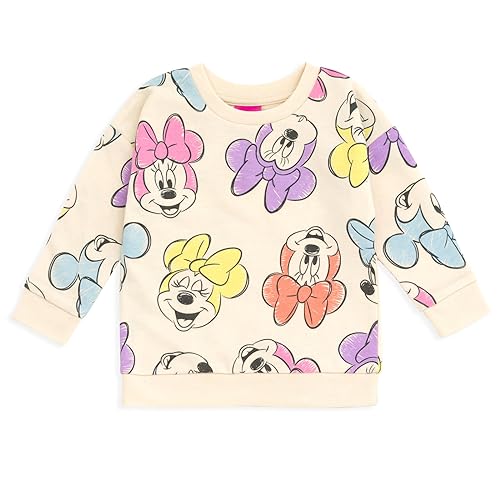 Disney Junior French Terry Sweatshirt and Shorts Outfit Set Infant to Big Kid Sizes (12 Months - 10-12)3