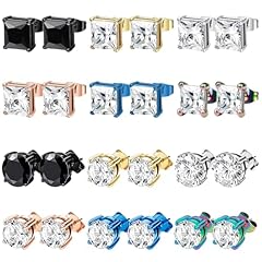 F Black Blue Colorful Gold Rose Silver (Studs)