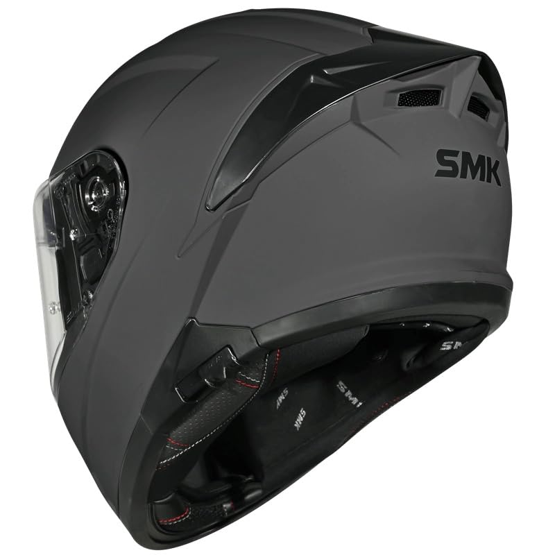 Image of SMK Typhoon Full Face Dual Visor Helmet, ISI DOT ECE 22.06 Certified, Safety Motorcycle Headgear