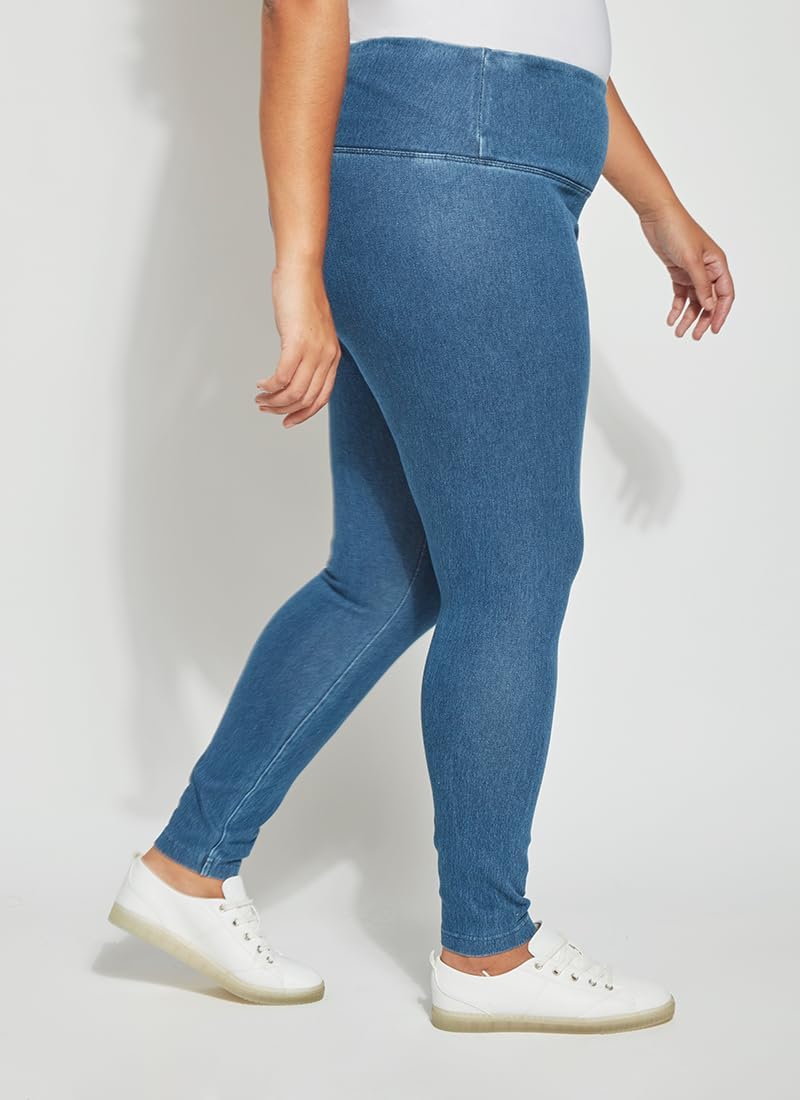 Lyssé Womens Plus Size Denim LeggingLeggings