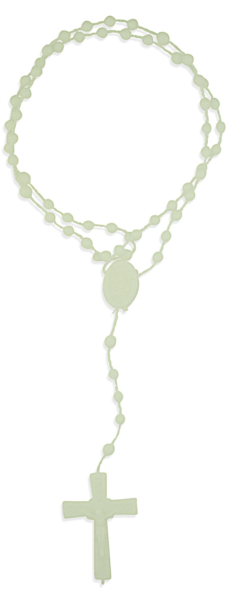 Venerare Vatican Imports Plastic Economy Rosary - Made in Italy (Glow-in-the-Dark)