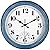 JENLYSTIME 12 Inch Indoor/Outdoor Retro Waterproof Wall Clock with Thermometer Silent Round Quartz Battery Operated Easy to Read Decorative for Kitchen Patio,Bathroom,Deck,Porch,Pool(Blue)