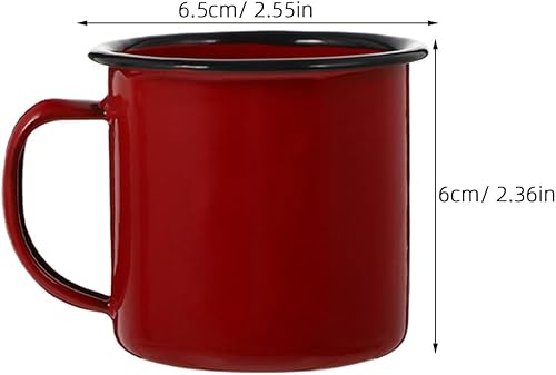 Miniatura 2 de UPKOCH Vaso de chupito vintage y taza de café - Tazas de café y té, tazas de espresso y cerveza, metal de hierro, viaje y multifunción