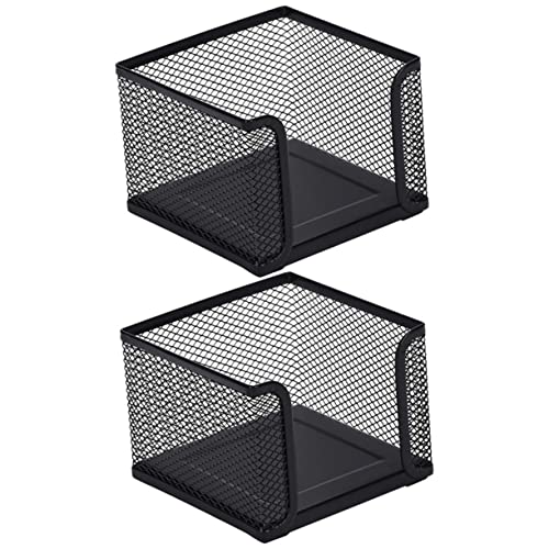 OFFSCH 2pcs Desktop Memo Pad Holder Stylish Notepad Container for Office Unique Design for Organizing Stationery Smooth Surface to Prevent Scratches Compact Lightweight for Home and Work