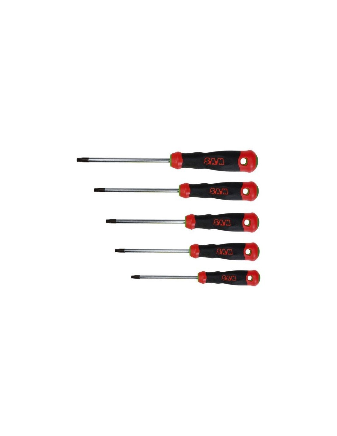 SAMOutillage T-J3Z Screwdrivers with S1 and Torx Slot Heads High Performance Set of 5