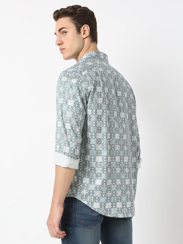 Image of MARK & ALBERT Men's Slim Fit Cotton Formal Shirt