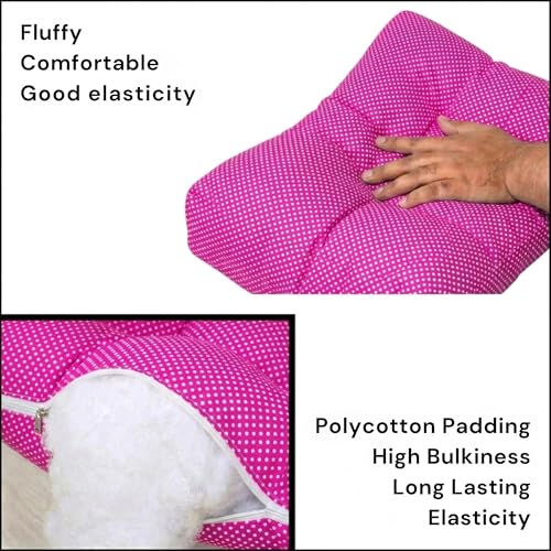 Image of Vparents Sleeping Essentials Set Mosquito Net & Spring (Pink) | Window Stand not Included, Polka Dots