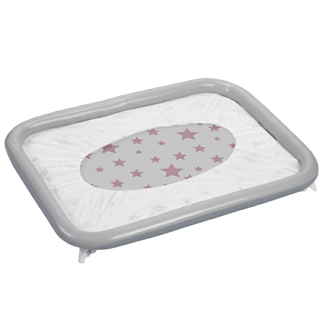Plastimyr 5993645 Étoiles parc rectangulaire, rose