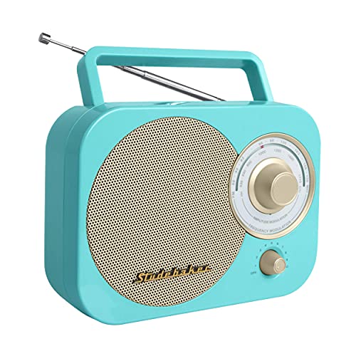 Studebaker Sb2000Tg Turquoise/Gold Retro Classic Portable Am/Fm Radio With Aux Input Limited Edition #TOP1