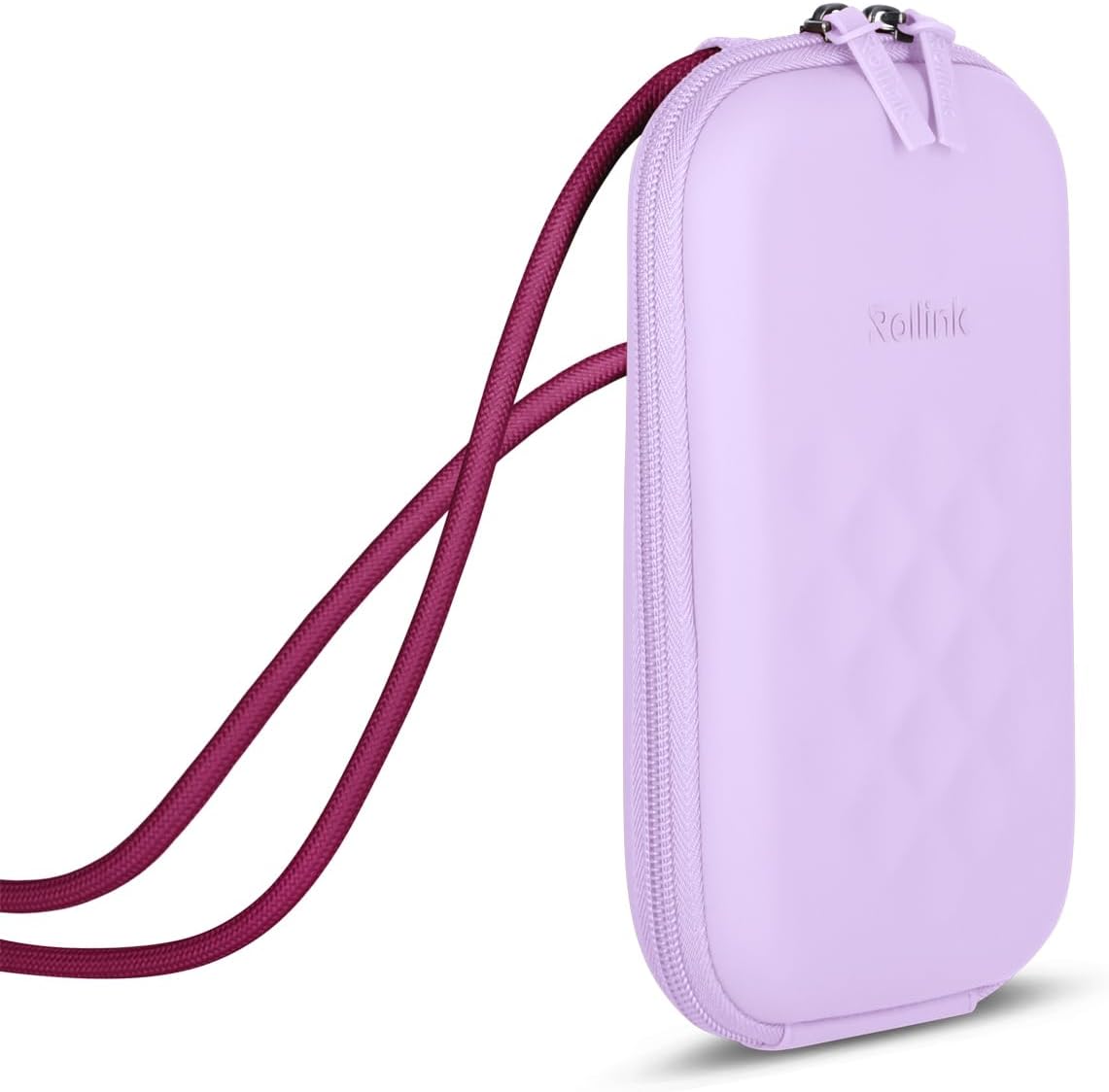 Rollink Nano EVA Hard-Shell Phone Case Crossbody Bag – Compact Travel Organizer, Water-Resistant, Adjustable Strap | Quick-access layout