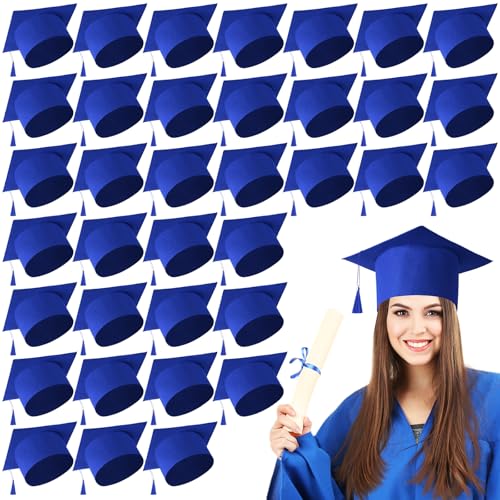 JaGely 36 Pcs Adult Graduation Cap with Tassel Felt Grad
