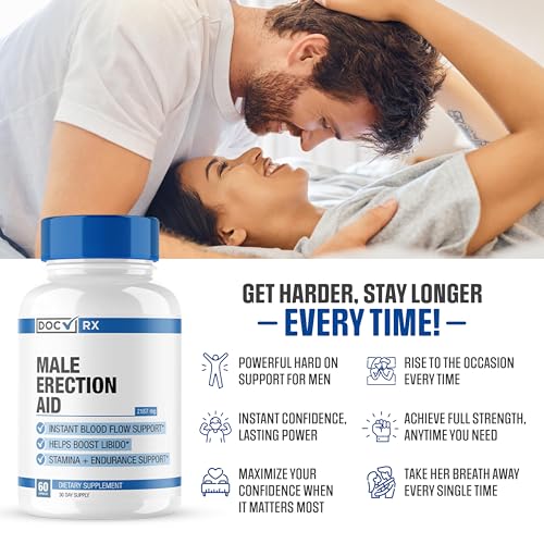 Doc RX | Male Performance Pills for Men Fast Acting Blood Flow | 19 Powerful Ingredients for Veiny Girth & Firmness | Performance EnIargement to Help Grow 3-7" | Science Backed Formula - 60 Tablets - Thumbnail 3