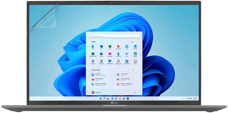 Matte Anti Glare Premium Screen Protector for LG gram 15.6 Inch Touchscreen Laptop 15Z90Q-P.AAC6U1 2 Pack