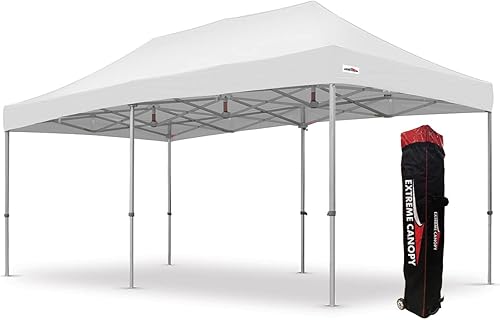 Miniatura 48 de Extreme Canopy Tienda de campaña desplegable instantánea de aluminio resistente comercial (negro, 13 pies x 26 pies) Negro -,Rojo