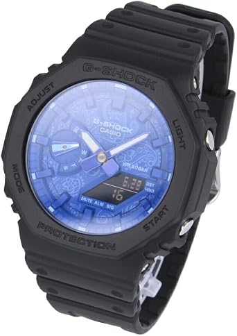 Casio G-Shock Mens Watch GA-2100 2100 Series Parallel Import, blue / black