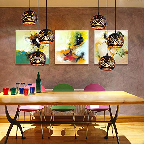 Opkmb Black Pendant Lighting Industrial Hanging Lamp Adjustable Light Fixture With Snowflake Pattern Carving Shade Kitchen Island Light, Dome Pendant Lighting For Dining Room, Foyer, Loft #TOP6