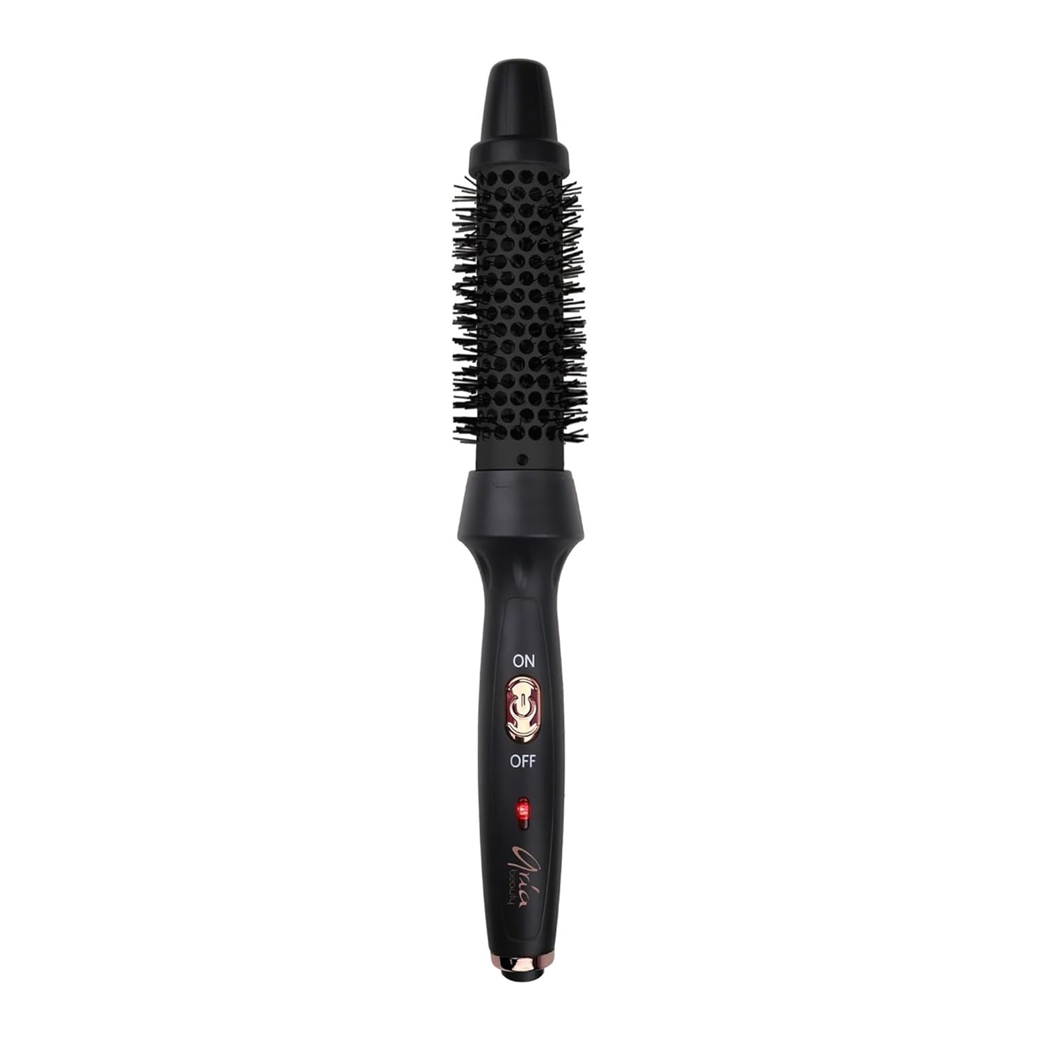 Aria Beauty Thermal Ionic Styling Brush - Hot Styling Tool for Perfect Blowouts - Does Not Blow Air - Ceramic Round Brush - Lightweight Design and Easy Grip - Black - 1 pc - One Temperature