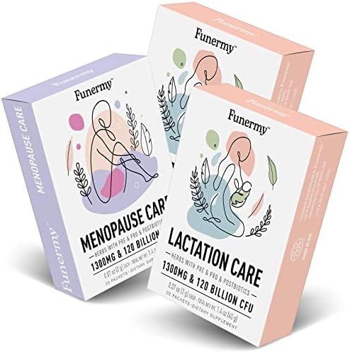 Funermy Increase Breast Milk Supply Supplement and Black Cohosh Supplement Menopause for Women, 60 Packets (Pack of 3)