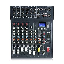 Versatile 8-Channel Mixer: The StudioMaster Club XS is a robust 8-channel mixer designed for both live performances and studio recordings, delivering professional sound quality in a compact package. Bluetooth Audio Streaming: Stream your favorite mus...