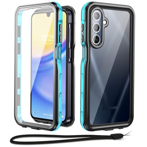 Beasyjoy for Samsung Galaxy A15 5G Case Waterproof, IP68 Underwater with Built-in Screen Protector, Full Body Military Grade Shockproof Dustproof Protective Rugged Cover, Blue