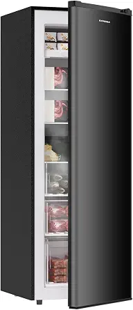 7.0 Cu.ft Upright Freezer with Convertible Function, Black