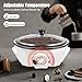 Synaiolma 110v Electric Home Coffee Roaster,800 W Household Coffee Bean Roasting Baking Machine W/Stir Bar,Honeycomb Pot Bottom & 0-240℃ Temperature Adjustment.
