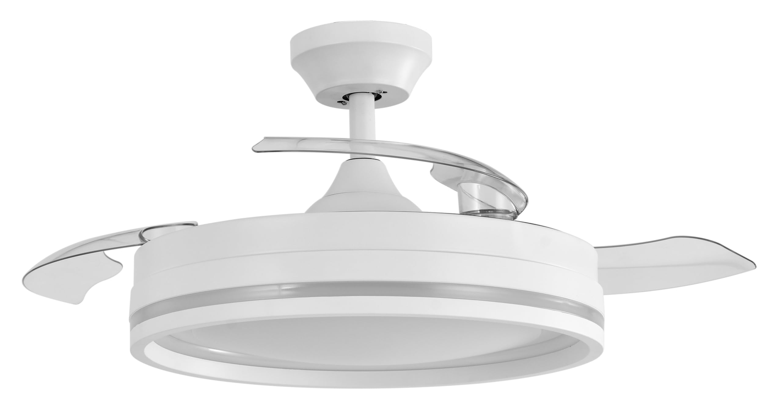 ABRILA CERRATO DC Fan | White with three pull-down blades | with 6 adjustable speeds | with 3 light temperatures | Remote Control Included