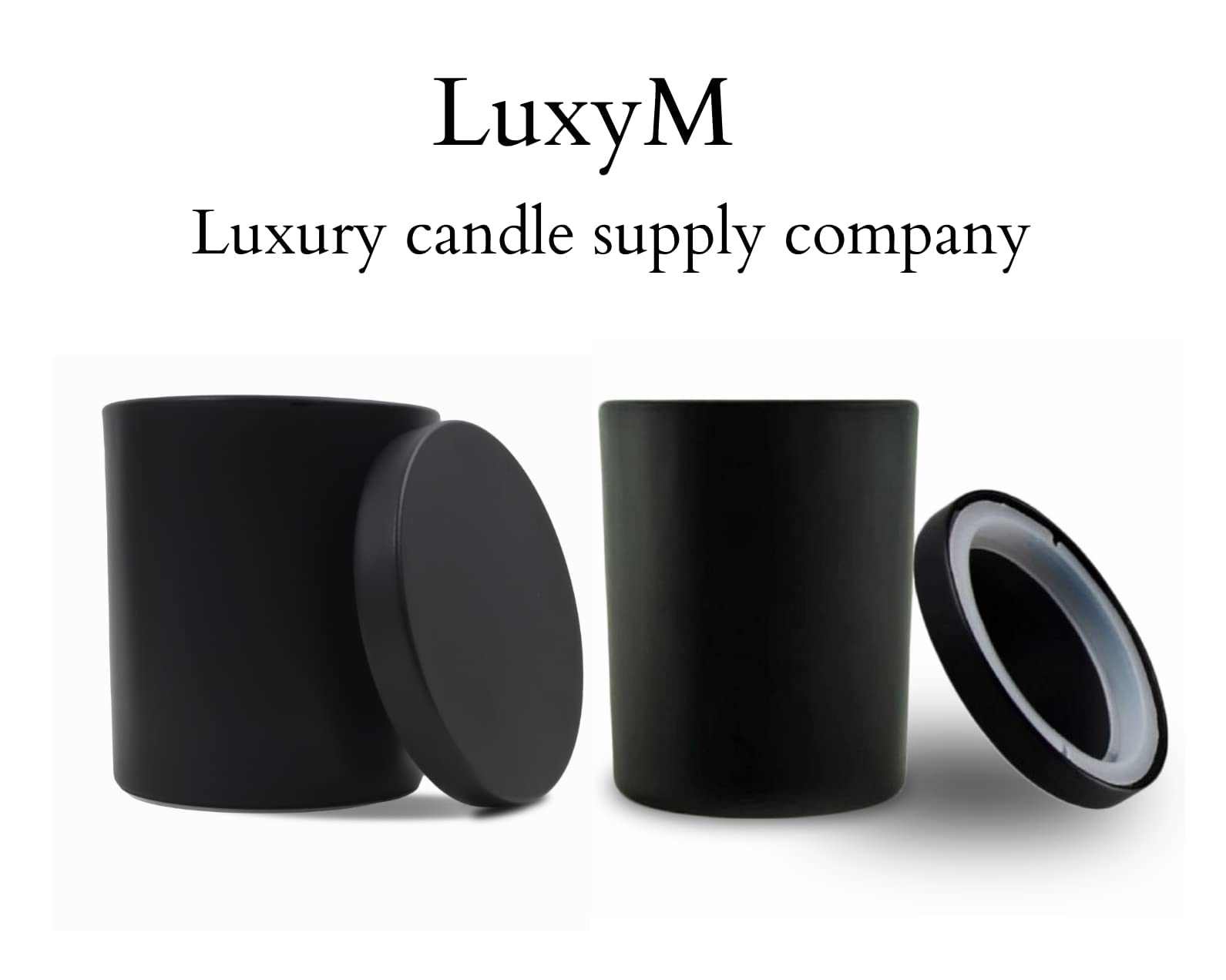LuxyM Candle Jars 10 Oz Candle Jars with lids for Candle Making