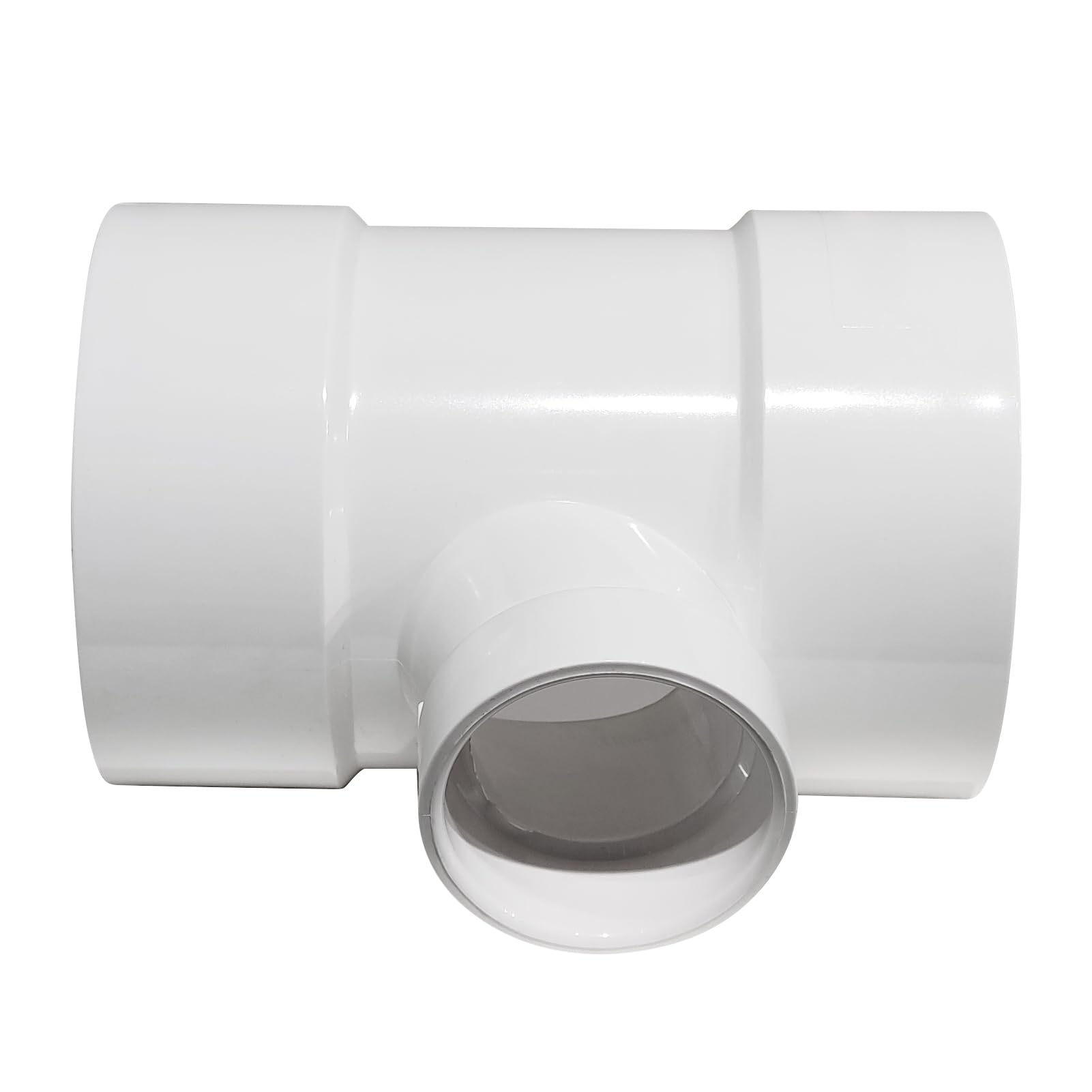 Reductor de residuos sanitarios de PVC DWV de 4 x 4 x 2 pulgadas, color blanco | Accesorios de tubería de PVC de ventilación para tuberías de fontanería