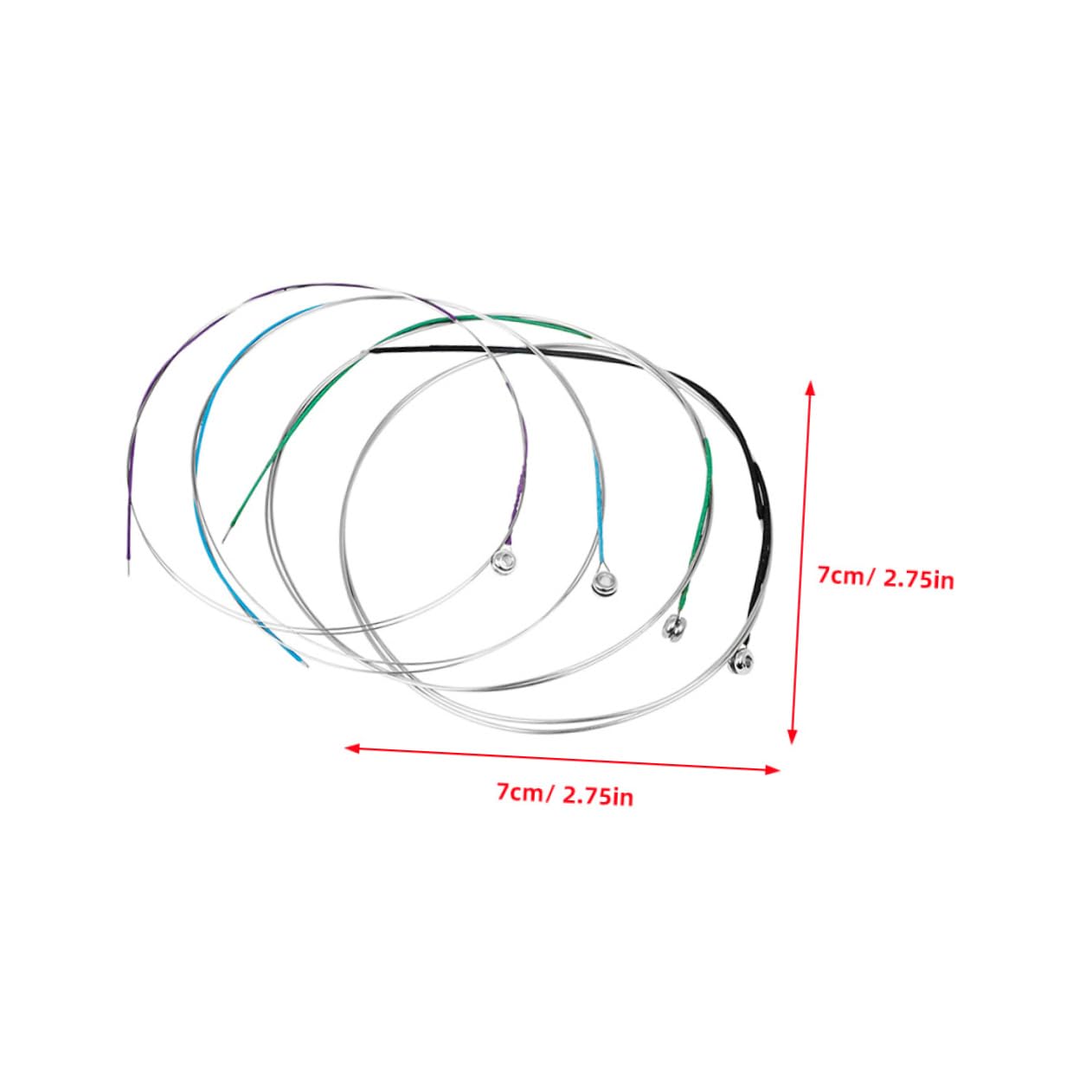 NULYLU 4pcs Strings String Violin Strings Set Classic Replacement Strings for Beginners Easy to Replace Compatible with Various Violin