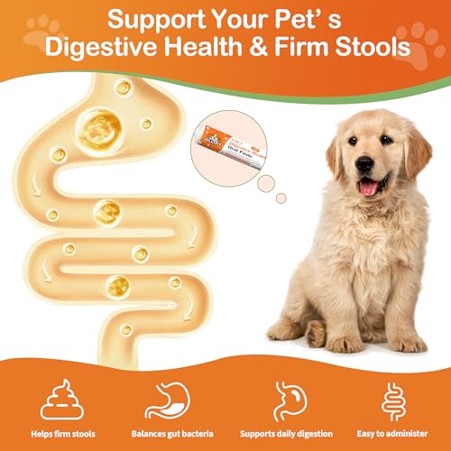 Antidiarrheal for Dogs - Kaolin Pectin Probiotic Paste for Dog, Anti-diarrheal for Cats - Puppy Probiotic Supports Firm Stool, Balances Gut pH, and Promotes Daily Digestive Health - 1 oz — view 6