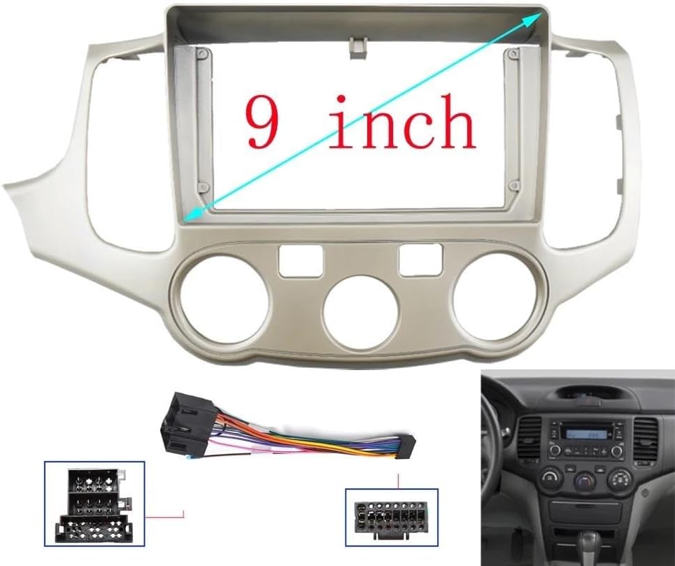 に適合する キア マジェンティス オプティマ 2005-2008 9インチ カーフレーム ファシア アダプター アンドロイド ラジオ