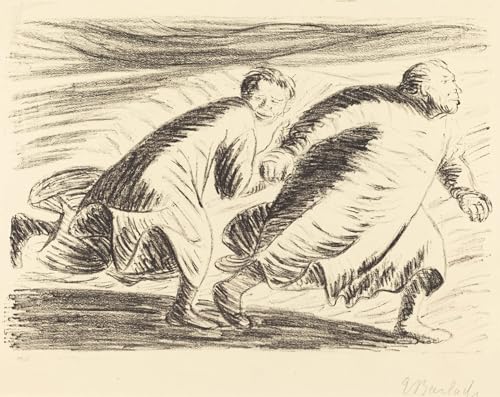 Art Mural Classique les Fugitifs d'Ernst Barlach Peinture Toile