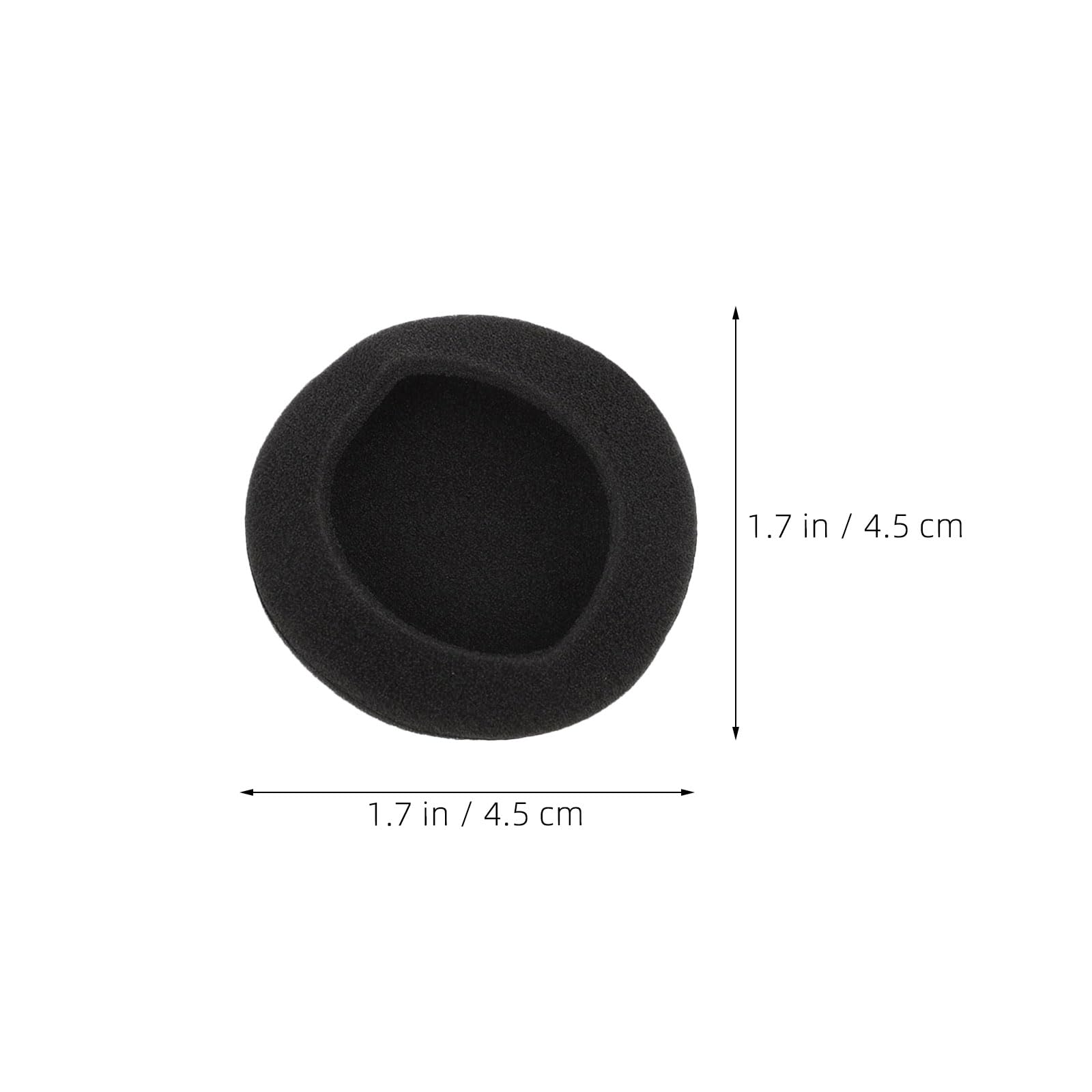 Coussinets D’Oreille en Mousse Mémoire Ronds 45mm 50 Pièces Noir