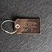 Ox & Pine Handmade Leather Luggage Tag With Travel Quote - 100% Full-Grain Leather | 3.5