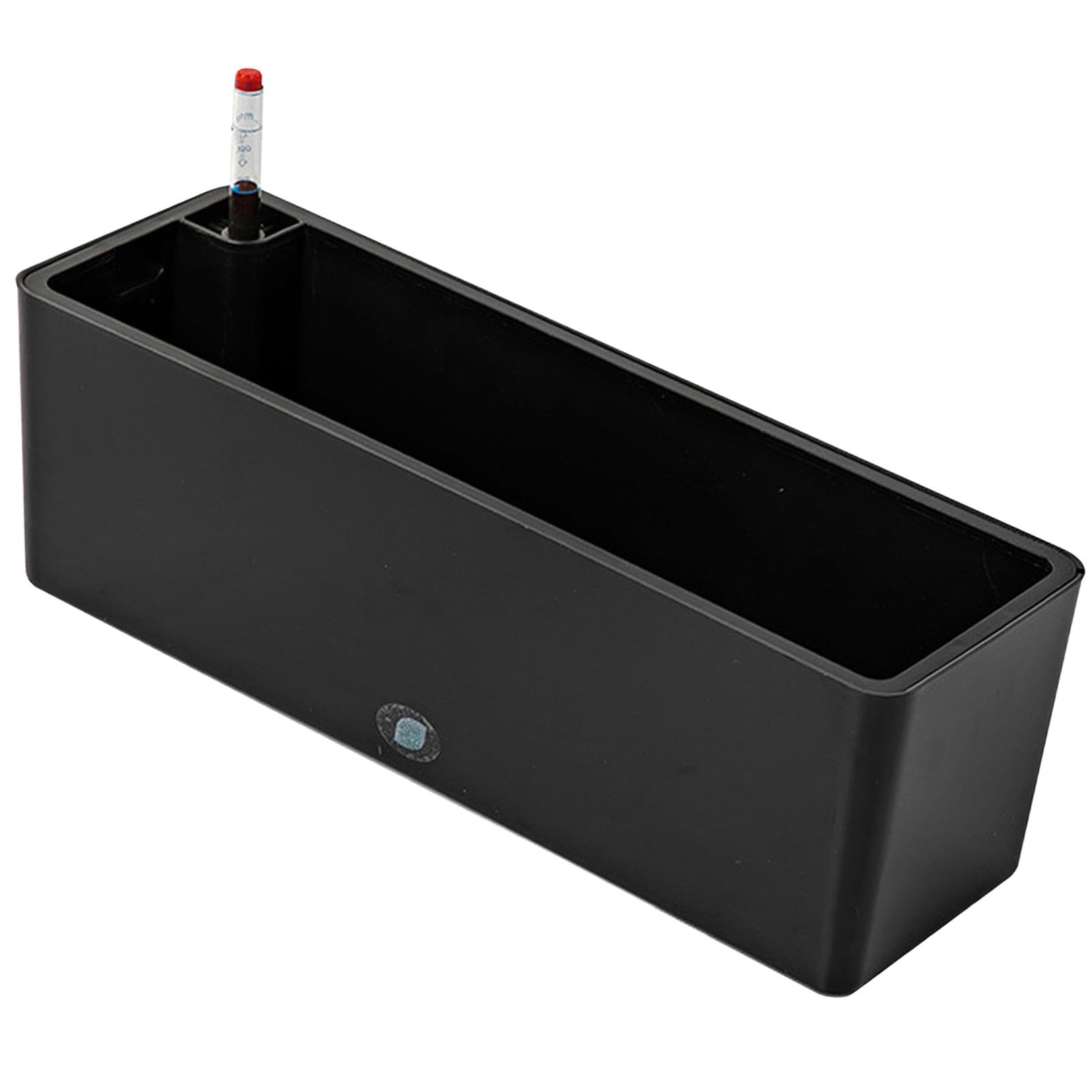 HGZLQKD Rectangular Self Watering Planter with Water Level Indicator Window Box for Windowsill Garden Planting Vegetables, Flowers (Black) — image 1
