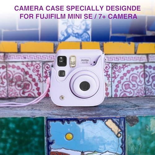 Funda para cámara Fujifilm Instax Mini SE púrpura miniatura 5
