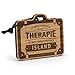 Fashionalarm Schlüsselanhänger Therapie - Island aus Holz mit Gravur | Geschenk-Idee Spruch Urlaub Reisen Reykjavík Wandern Klettern Reiten, Eiche