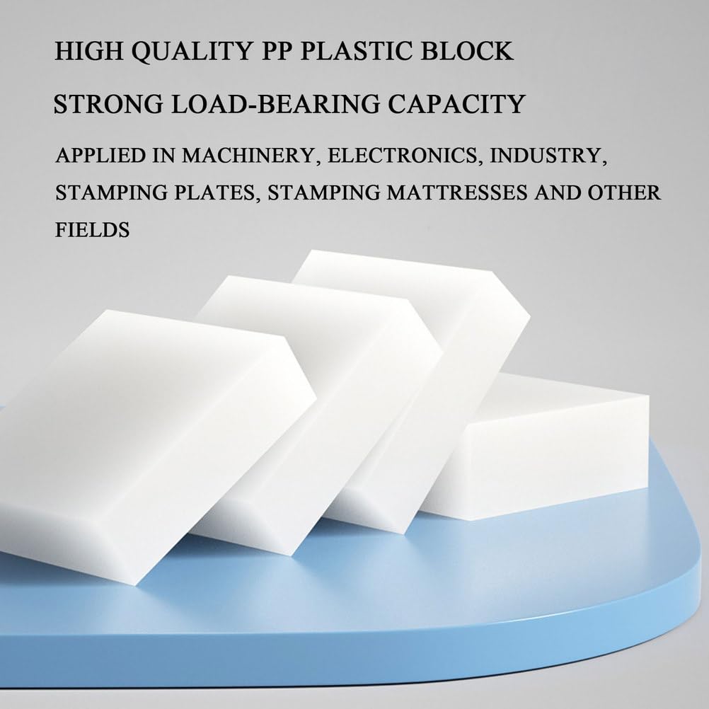 2 szt. Trwałych plastikowych podkładek podporowych wielokrotnego użytku z PP - podkładki antywibracyjne 100 × 200 mm(100x200x25mm)