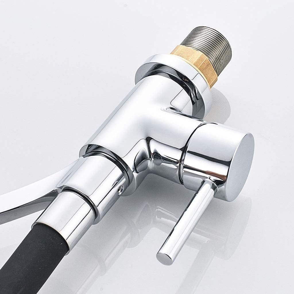 Mixer Tap Faucet,Kitchen Sink Taps Faucet,Kitchen Sink Mixer,Water Tap Pull Out Bar Tap,with Black Silicone Soft Hose/Bright Color