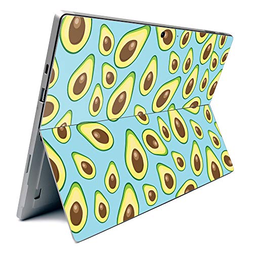 Image of MightySkins Carbon Fiber Skin for Microsoft Surface Pro 7 - Blue Avocado | Textured Carbon Fiber Finish | Easy to Apply, Remove, and Change Styles | Made in The USA
