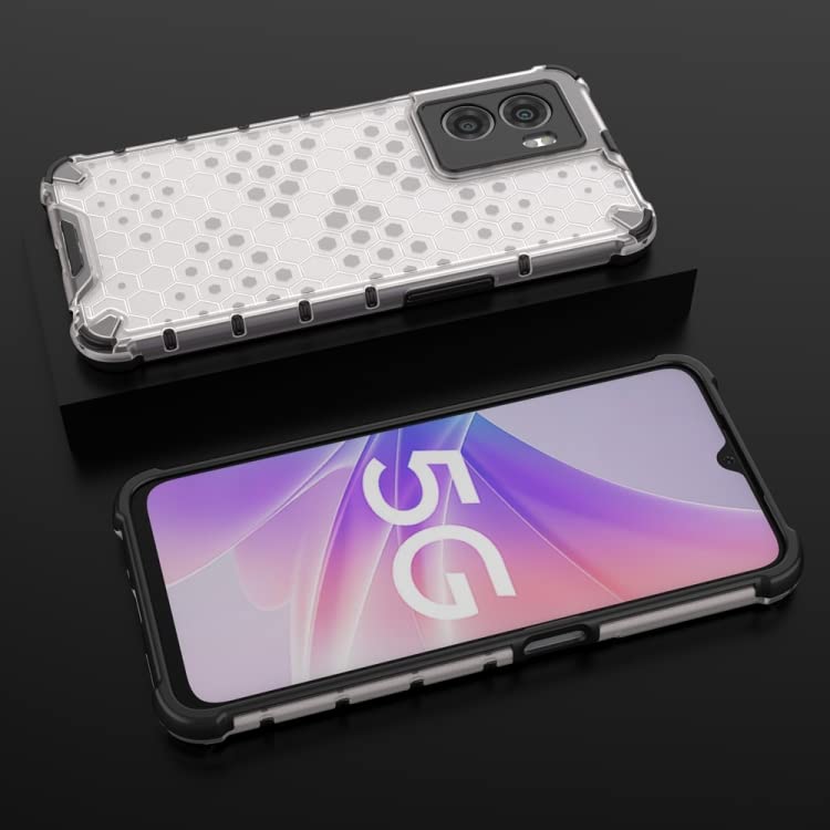 Image of Prime Retail Hard PC Back Case Cover for Oppo A77 5G Anti Slip Ultra Thin Shockproof Reinforced Corners (Transparent)