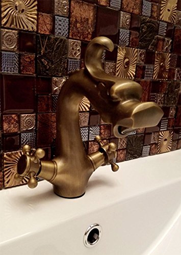 Blujellyfish Red Wine Colors Glass Tile 2'' X 2'' Leaf Carving Imprints Antique Mosaics Textured Rose Gold Metal Kitchen Bathroom Walls Backsplash Tiles (Pack Of 10 Square Feet) #TOP6