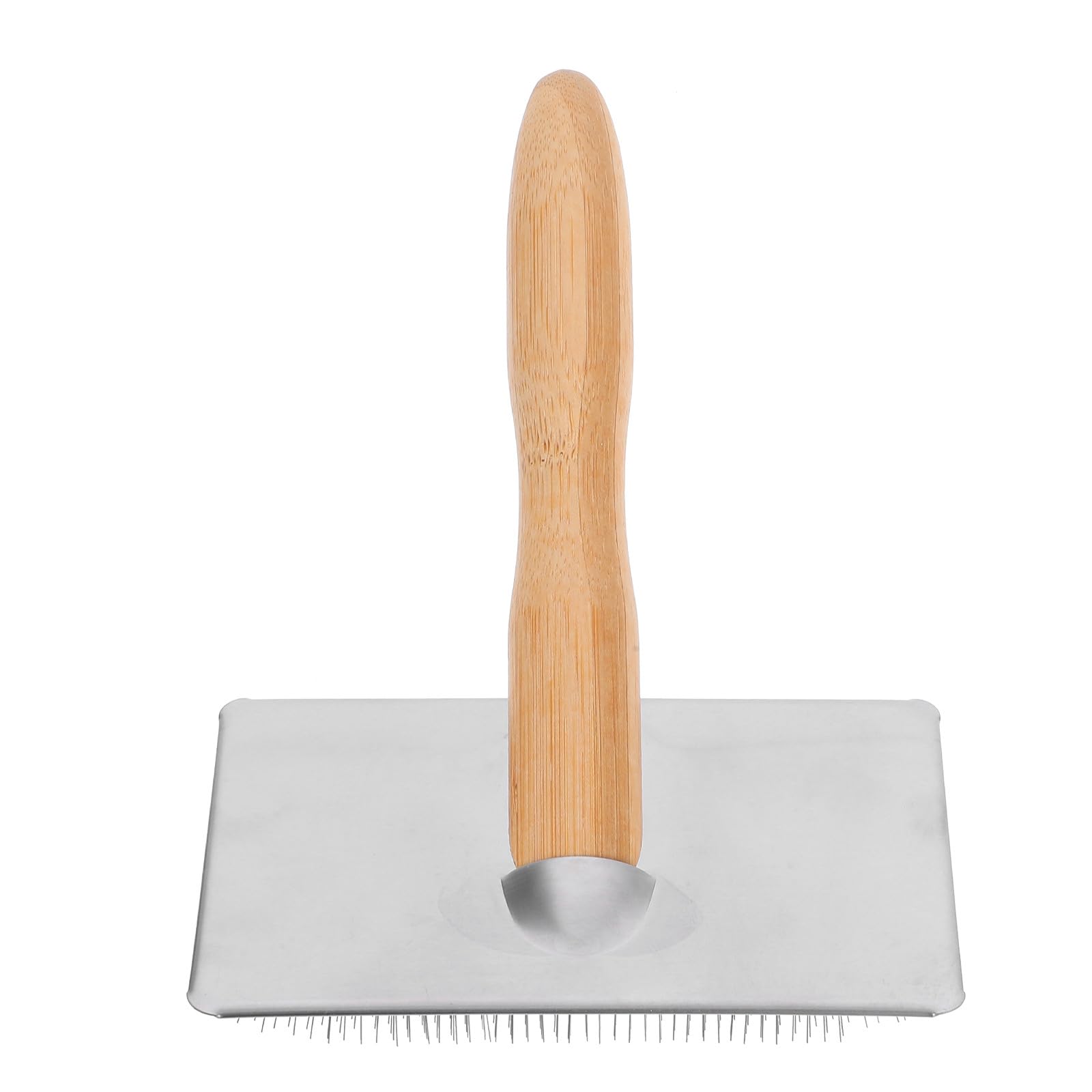 VINTORKY Spazzola per Lana Manico in Legno Ergonomico per Infeltrimento a Mano, Attrezzi in Ferro per Filatura e Progetti Artigianali di Infeltrimento Efficiente