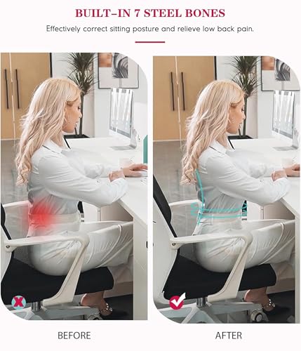 LODAY Waist Trainer for Women Corset Shapewear Tummy Control Body Shaper Cross Mesh Waist Cincher Postpartum Girdle3