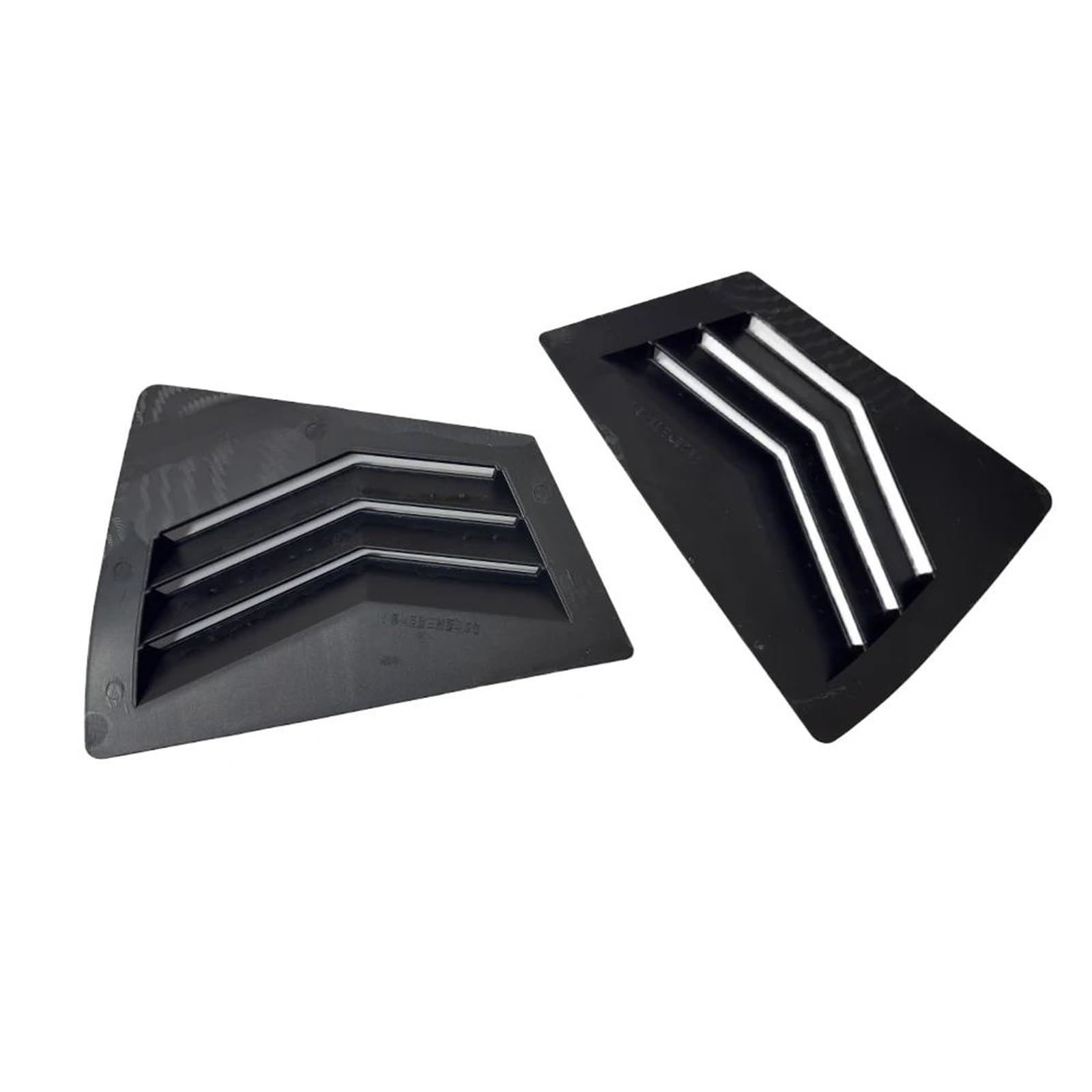 Alerón Ventana Trasera Para 3 2009 2010 2011 2012 2013 ABS Ventana Trasera Plástico Cuarto Rejilla Cubierta Tipo Cuchara Embellecedor Ventilación Lateral(Carbon Look)