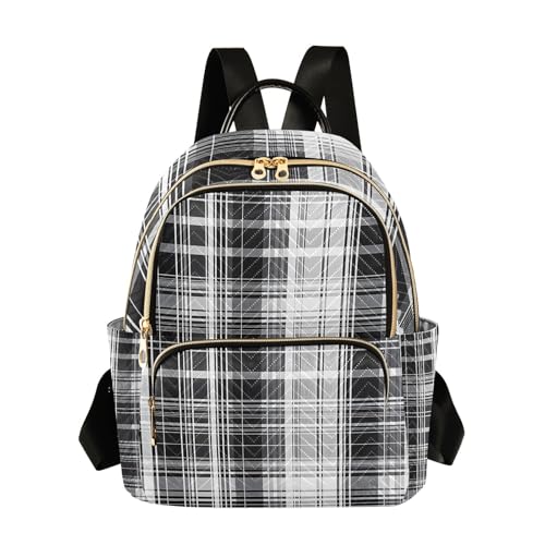 zyrtty Fashion Backpack for Women Black White Grey...