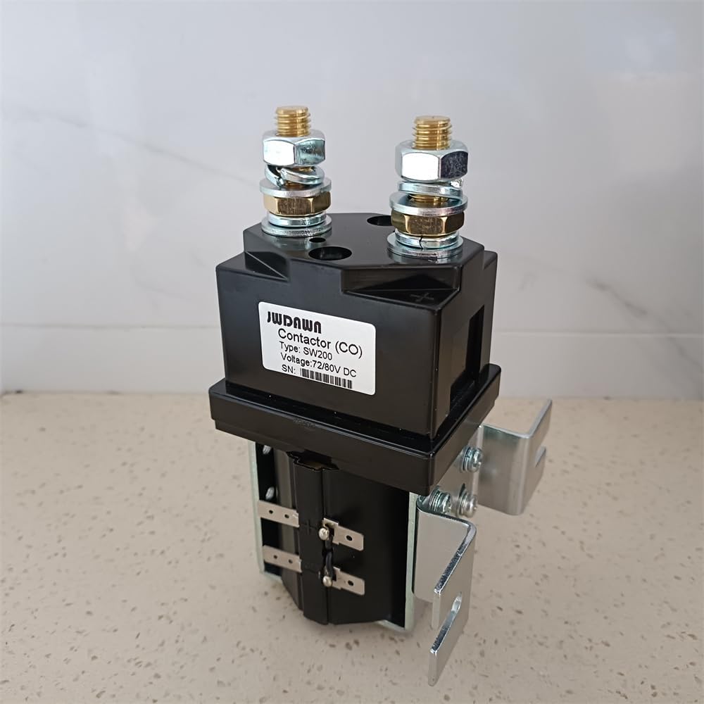 Normally Open Relay SW200 72V 80V 400A Contactor Replace Albright SW200-583 72 80 Volt 400 Amp Single Pole Single Throw Solenoid Switch