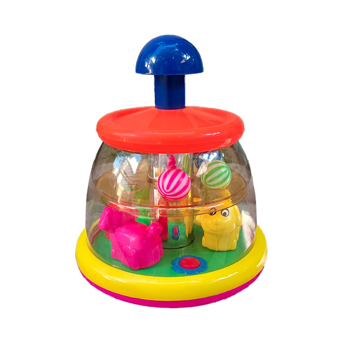 TOY BHARAT Push n Spin Dog | Travel Toys | Birthday Gift | Push n Spin | 1-6 Year | Realistic Design | Indoor Outdoor Play | Safe and Non-Toxic | Gift for Kids | Multicolour-image-30
