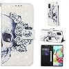 WJMWF Hoesje voor Samsung Galaxy A71 3D Patroon PU lederen Portemonnee Flip Cover Magnetische Sluiting,met Kaartsleuf…